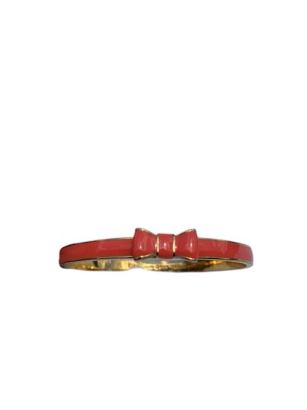 Kate Spade Gold-Tone Coral Bow Bangle Bracelet - Women Jewelry